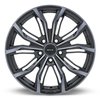 Rtx Alloy Wheel, Black Widow 16x7 5x114.3 ET40 CB73.1 Black Machined Grey 082433